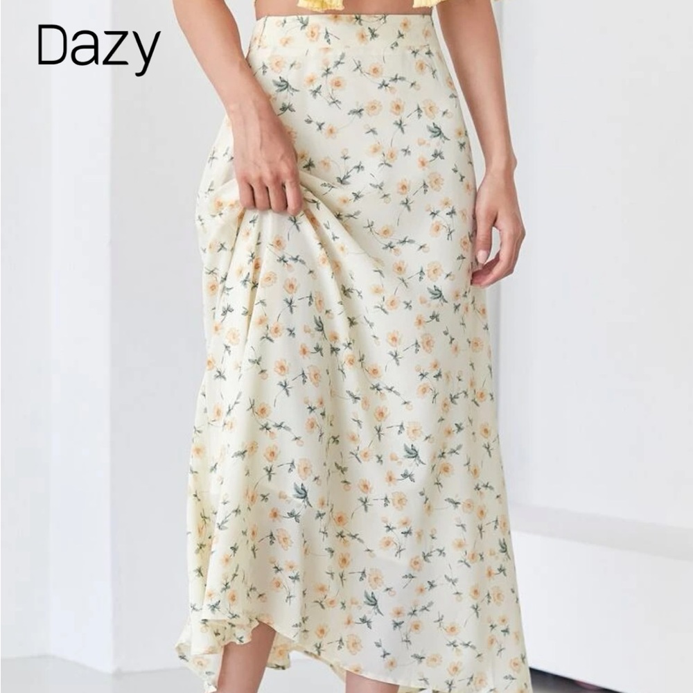 DAZY S Midi Floral Skirt